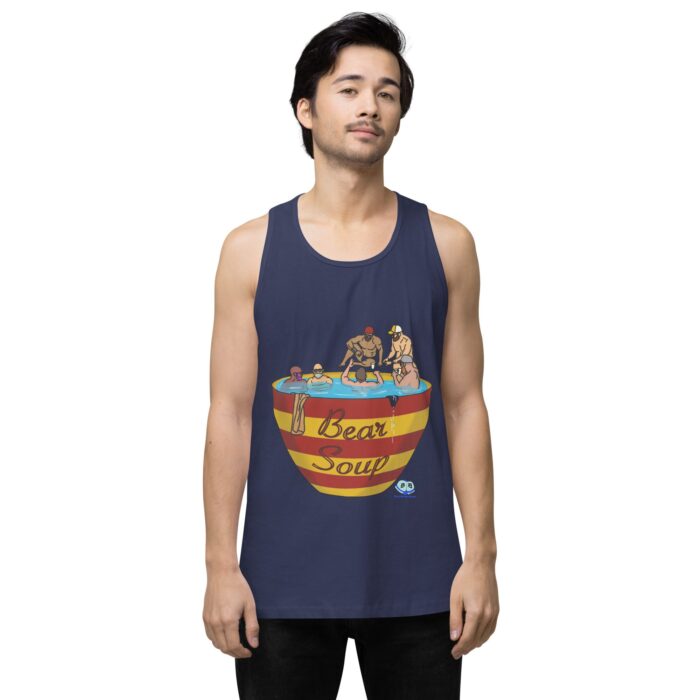 Men’s premium tank top - Bear Soup - Image 27