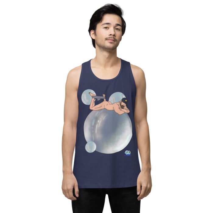 Men’s premium tank top - Bubbles - Image 27