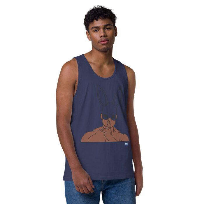 Men’s premium tank top - Bunny Ear Mask (Easter) - Image 22