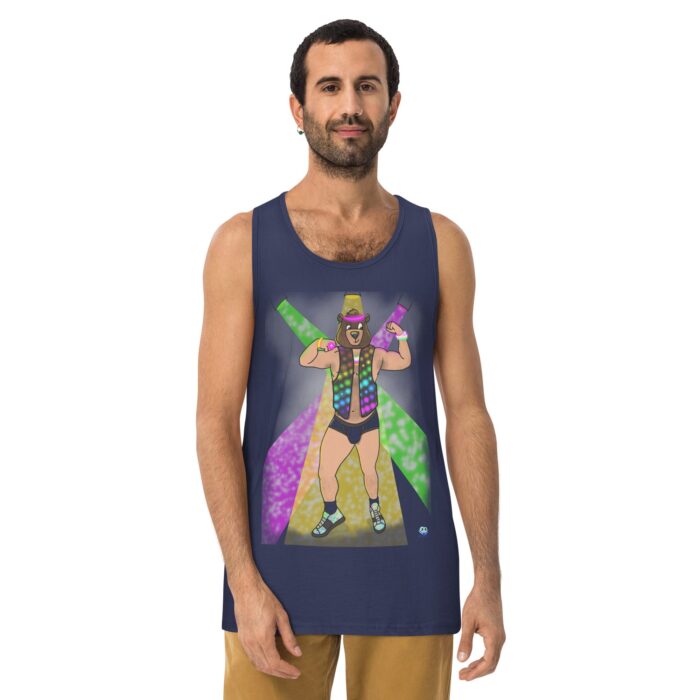 Men’s premium tank top - Circuit Bear - Image 12