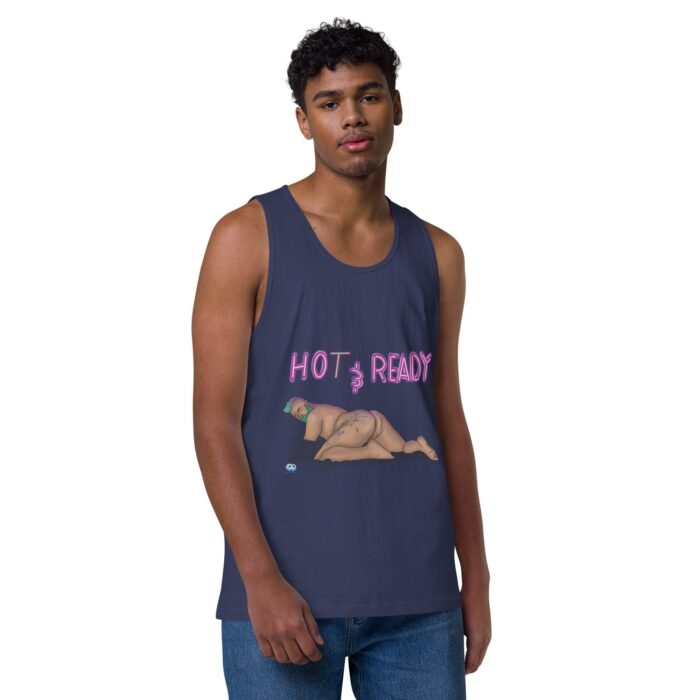 Men’s premium tank top - Hot and Ready - Image 21