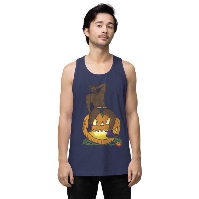 Men’s premium tank top - Jack O Lantern - Image 27