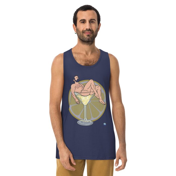 Men’s premium tank top - Lemon Drop - Image 11