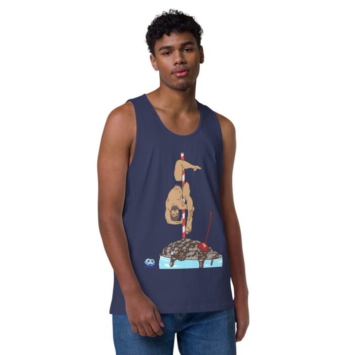Men’s premium tank top - Milkshake - Image 21