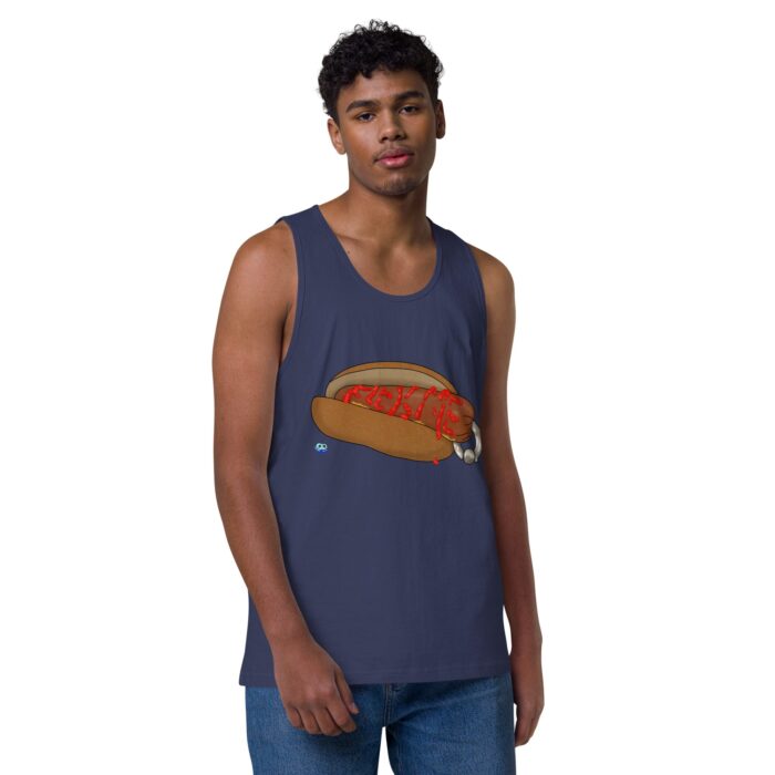 Men’s premium tank top - Real Bad Hotdog - Image 22
