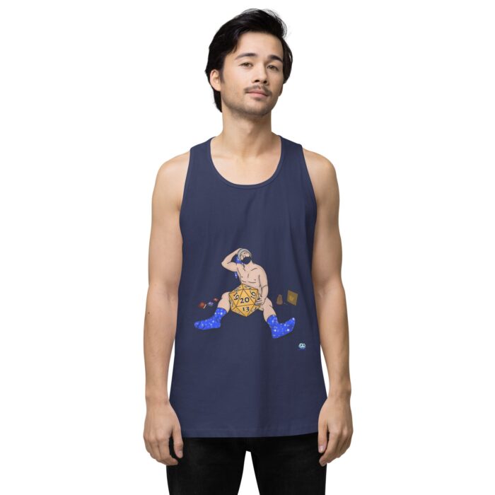 Men’s premium tank top - Roll for Charisma - Image 16