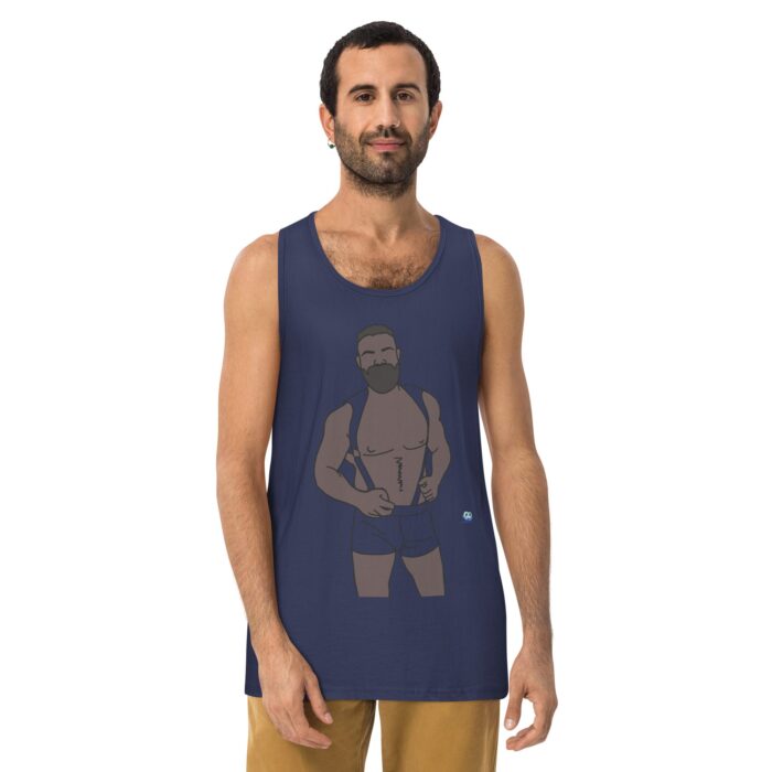 Men’s premium tank top - Shoulder Harness - Image 11