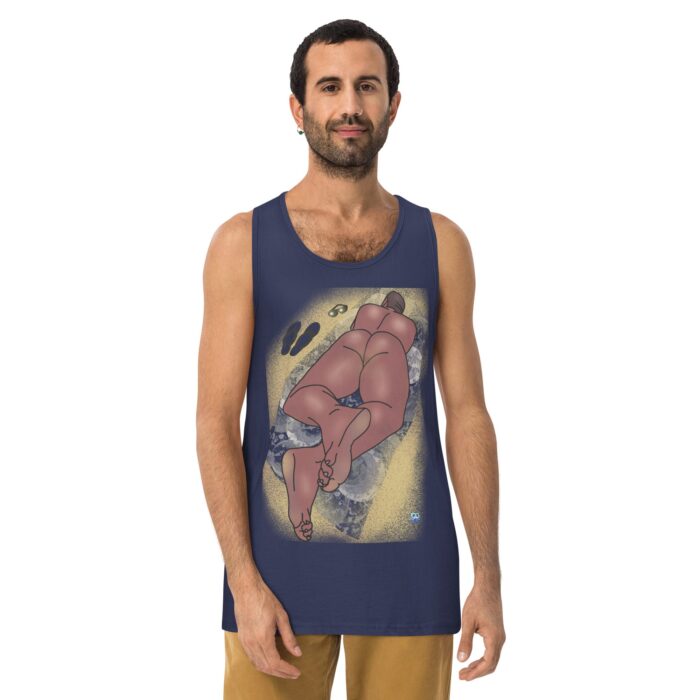 Men’s premium tank top - Suns Out Buns Out - Image 11