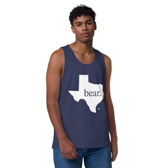 Men’s premium tank top - Texas Bear - Image 22