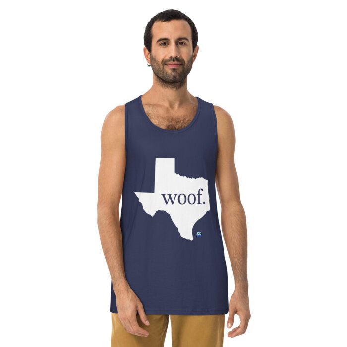 Men’s premium tank top - Texas Woof - Image 12