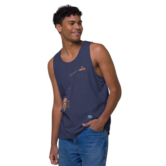 Men’s premium tank top - Bear Call - Image 23