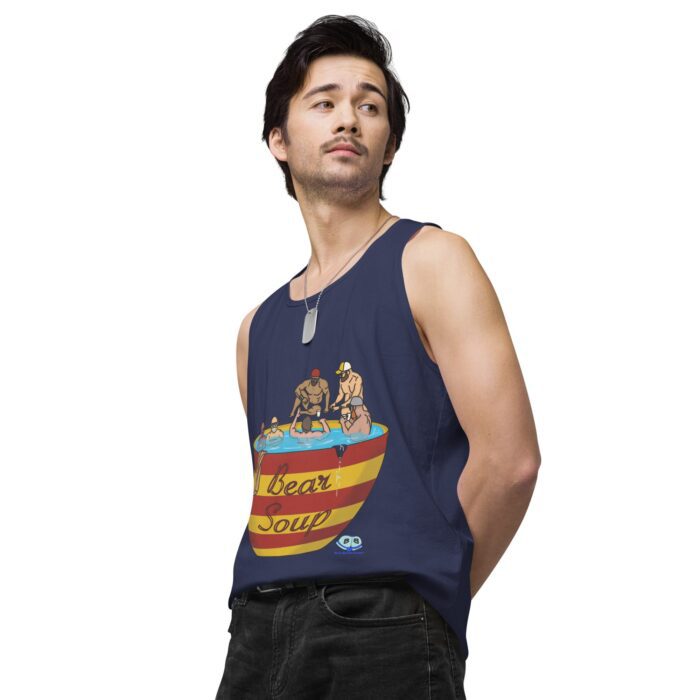 Men’s premium tank top - Bear Soup - Image 30