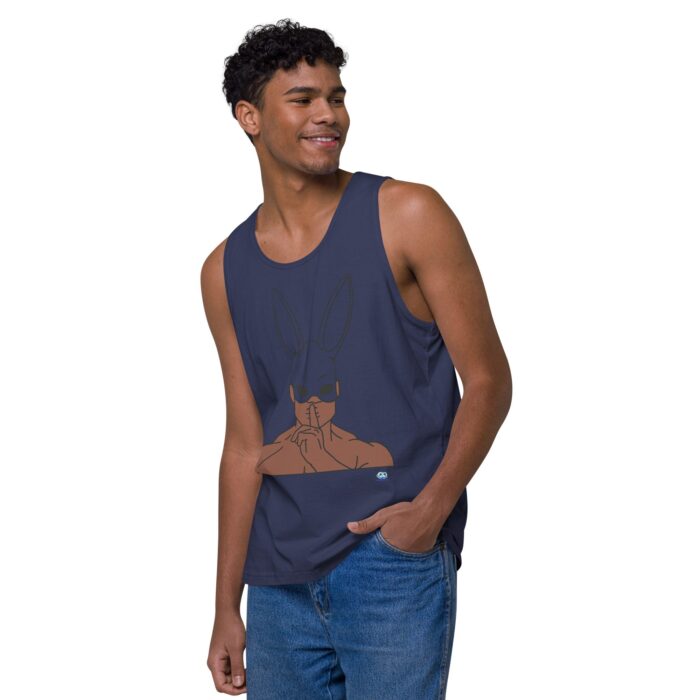 Men’s premium tank top - Bunny Ear Mask (Easter) - Image 24