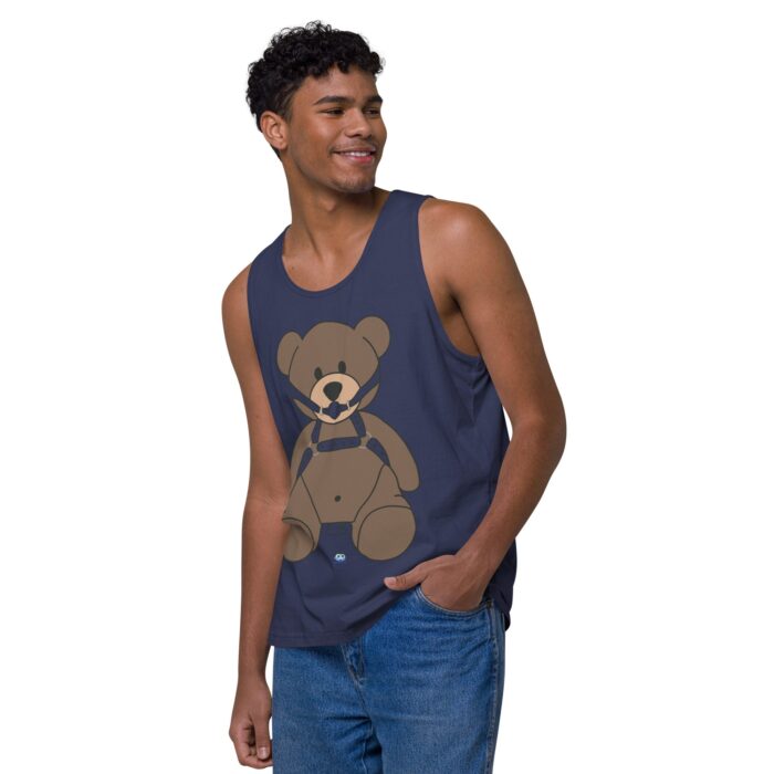 Men’s premium tank top - Gagged Teddy Bear (Butt Plug) - Image 24