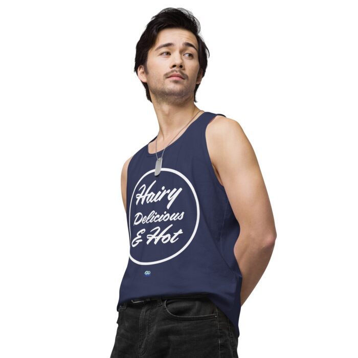 Men’s premium tank top - Hot Hairy Delicious - Image 30