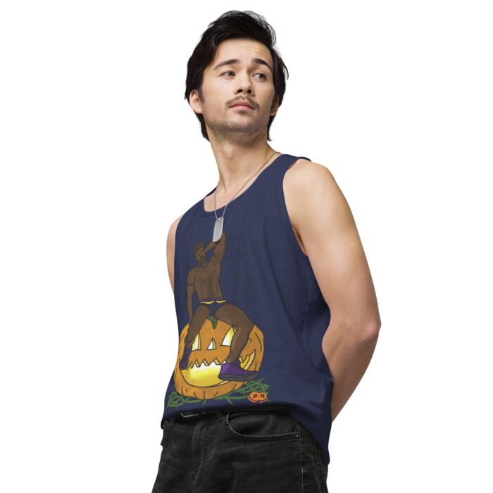 Men’s premium tank top - Jack O Lantern - Image 30