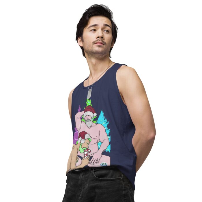 Men’s premium tank top - Peppermint Stick - Image 29