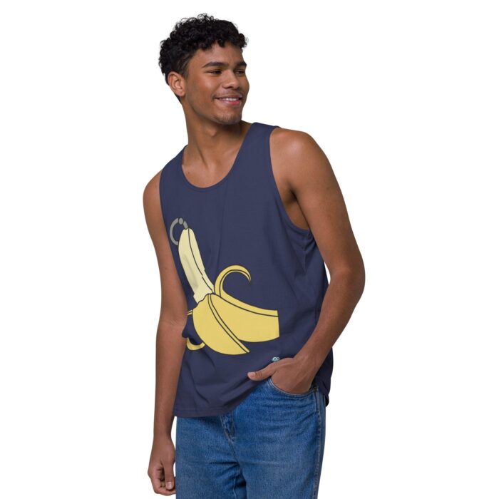 Men’s premium tank top - Pierced Banana - Image 24
