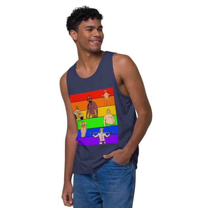 Men’s premium tank top - Pride Rows - Image 23
