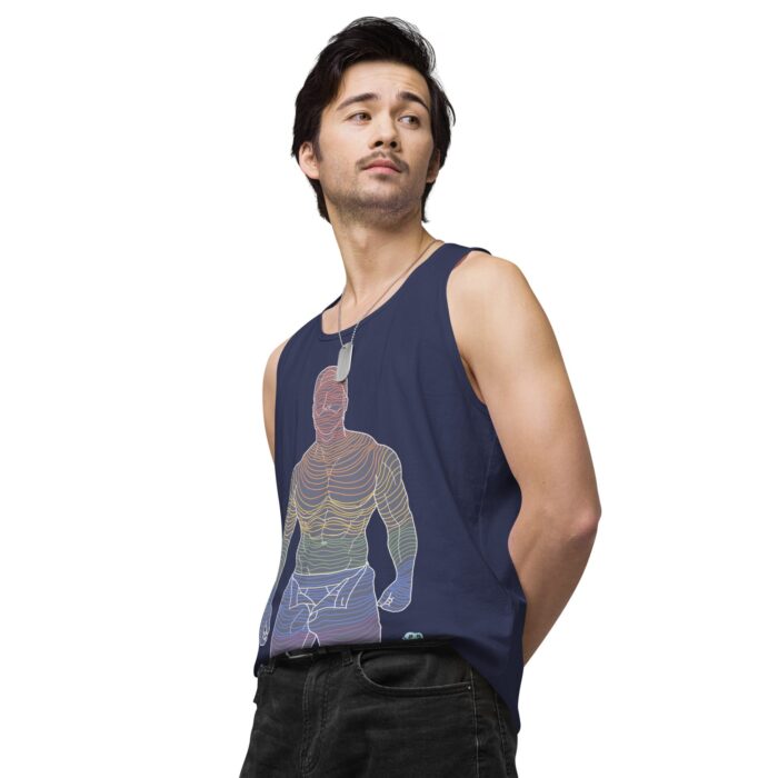 Men’s premium tank top - Ripples - Image 30