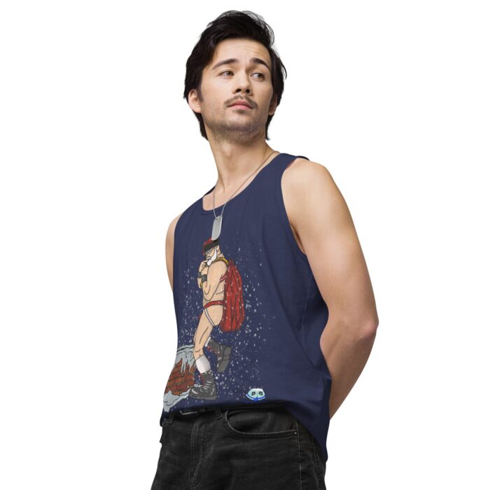 Men’s premium tank top - Santa's Sack - Image 30