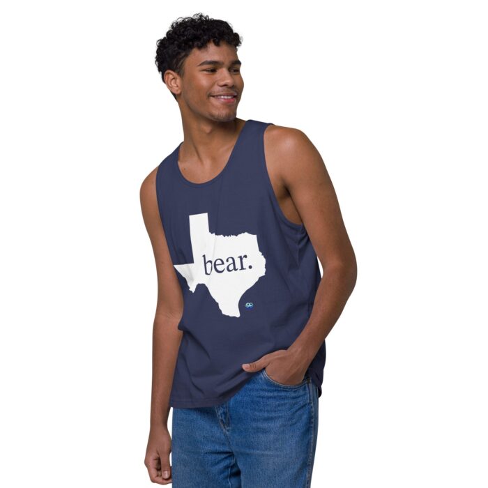 Men’s premium tank top - Texas Bear - Image 24
