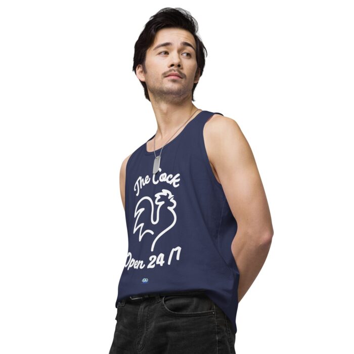 Men’s premium tank top - The Cock Open 24/7 - Image 29