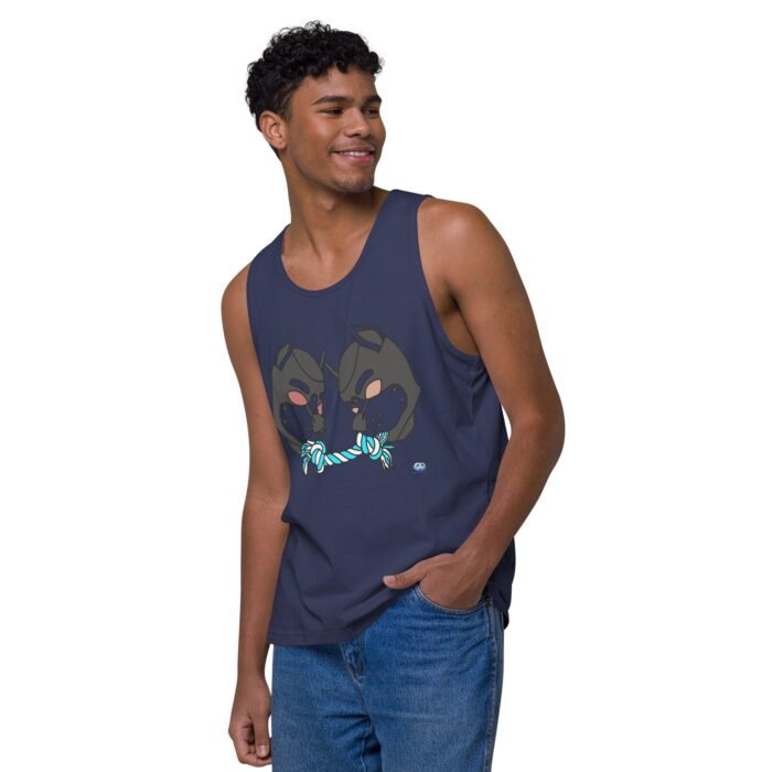 Men’s premium tank top - Tug of War - Image 24