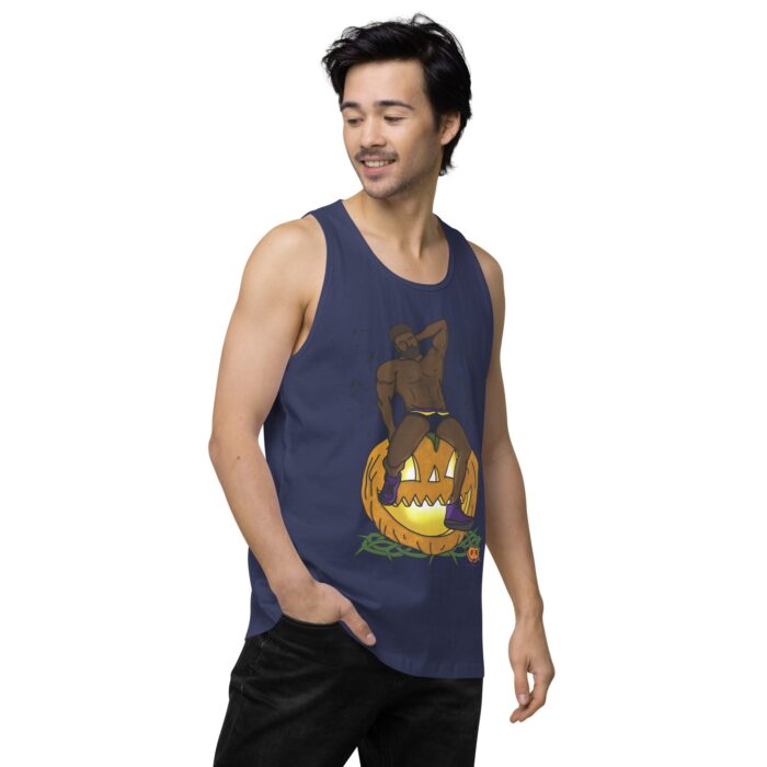 Men’s premium tank top - Jack O Lantern - Image 29