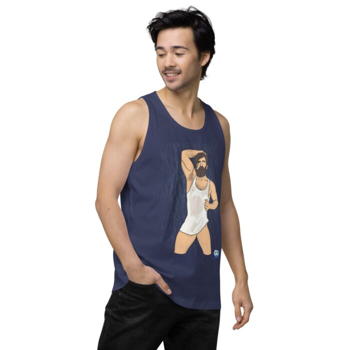 Men’s premium tank top - Rain - Image 28