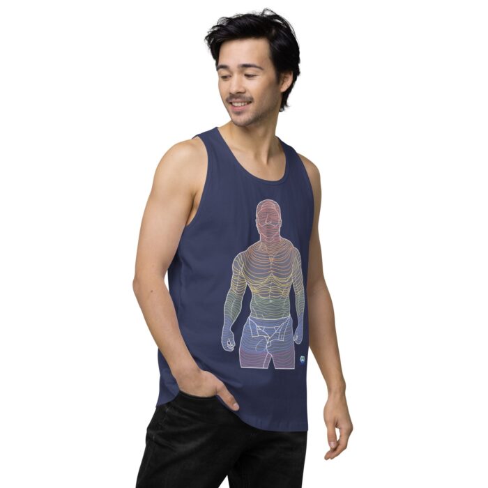 Men’s premium tank top - Ripples - Image 29