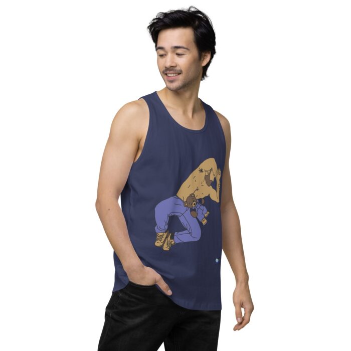 Men’s premium tank top - Teddy Bear Snuggles - Image 29
