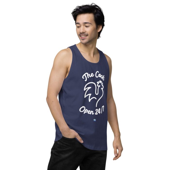 Men’s premium tank top - The Cock Open 24/7 - Image 28
