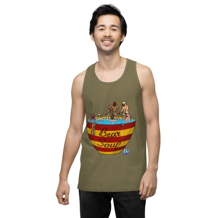 Men’s premium tank top - Bear Soup - Image 33