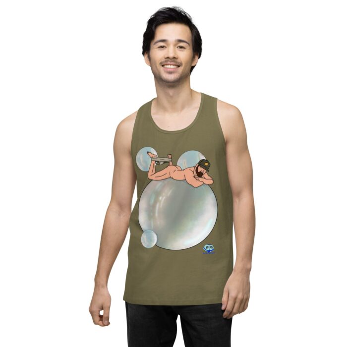 Men’s premium tank top - Bubbles - Image 33