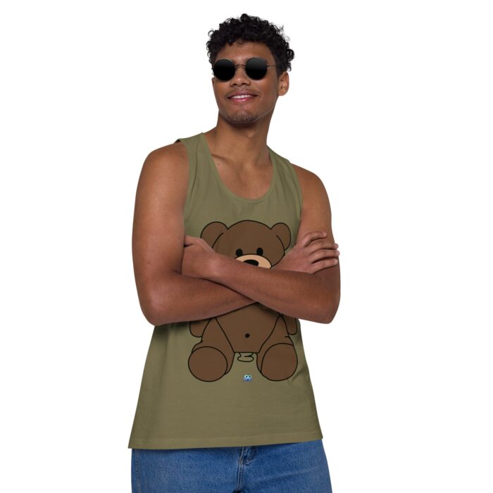 Men’s premium tank top - Gagged Teddy Bear (Butt Plug) - Image 27