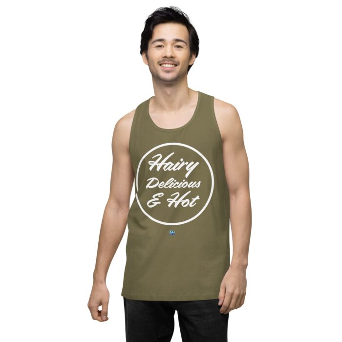 Men’s premium tank top - Hot Hairy Delicious - Image 33