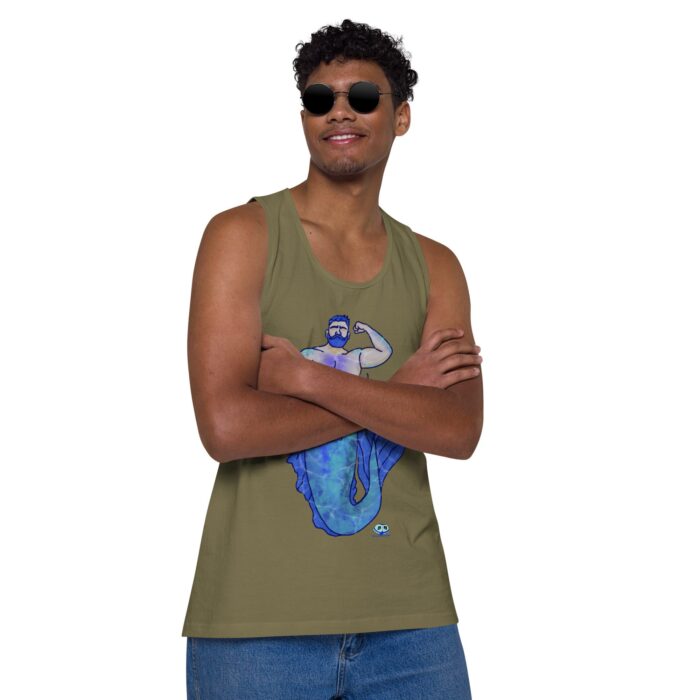 Men’s premium tank top - MerCub Blue - Image 27
