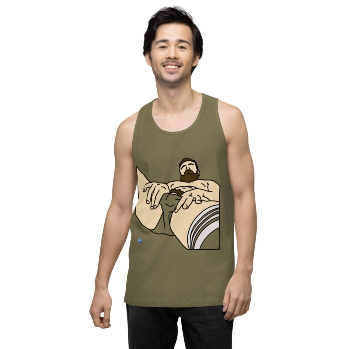 Men’s premium tank top - Peekaboo Bush - Image 32