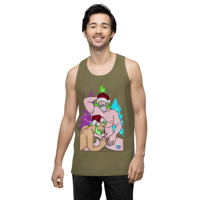 Men’s premium tank top - Peppermint Stick - Image 32