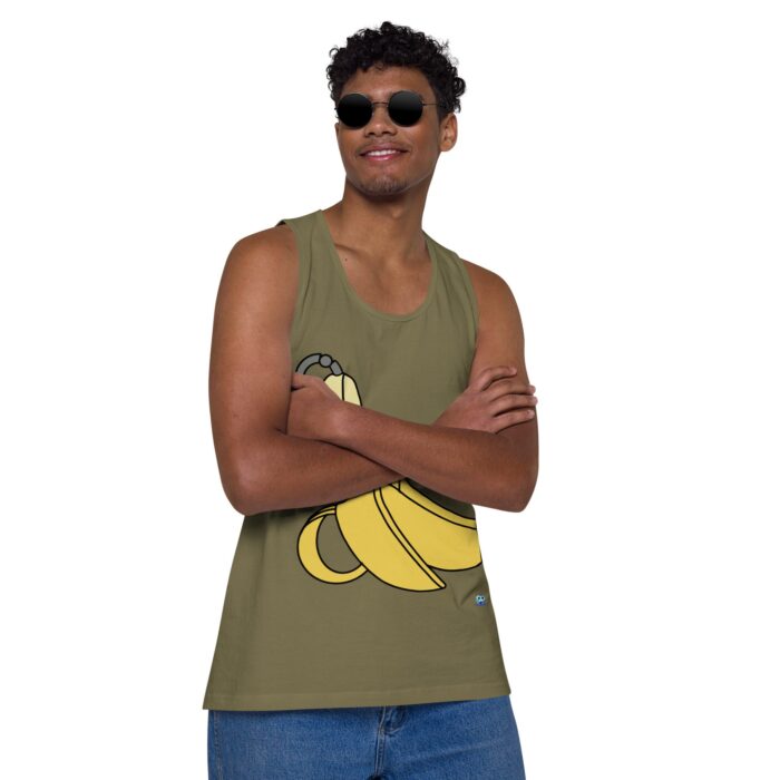 Men’s premium tank top - Pierced Banana - Image 27