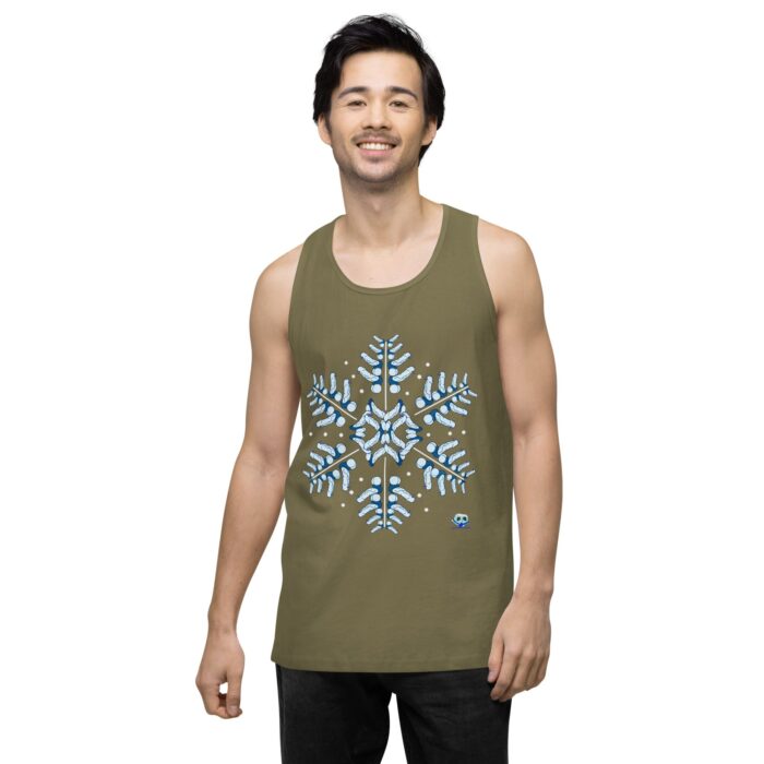 Men’s premium tank top - Snowflake - Image 32