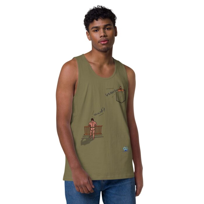 Men’s premium tank top - Bear Call - Image 25