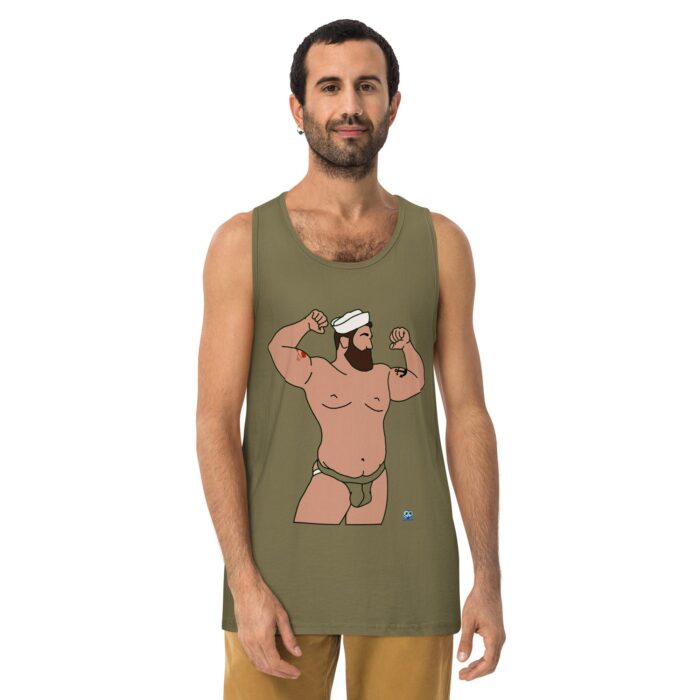 Men’s premium tank top - Burly Sailor - Image 14