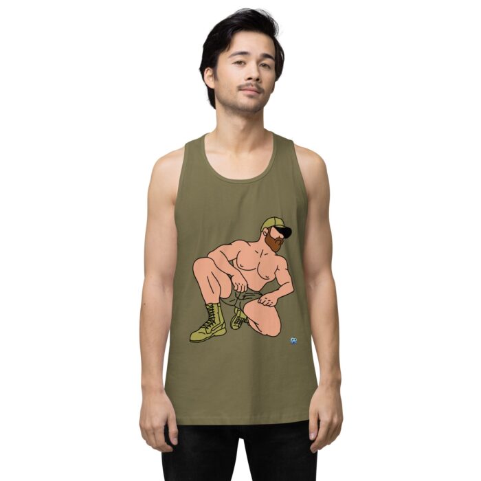 Men’s premium tank top - Combat Boots - Image 32