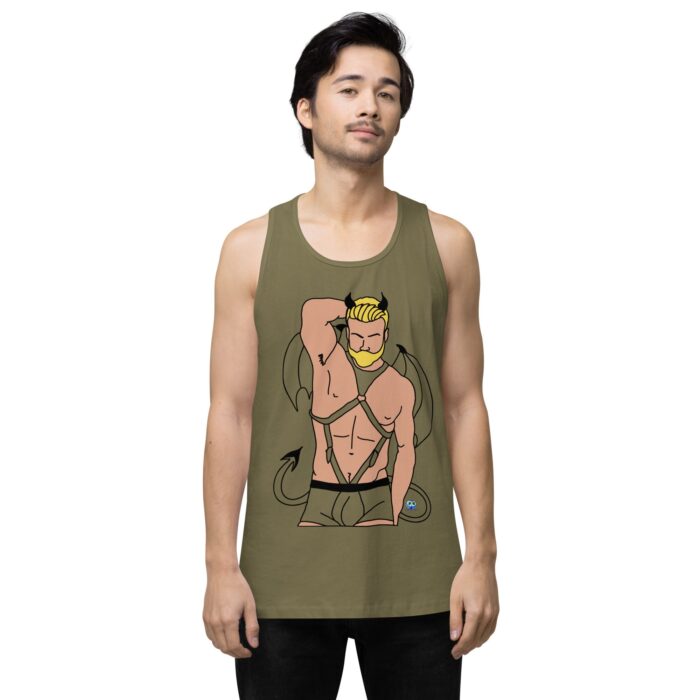Men’s premium tank top - Devil - Image 31
