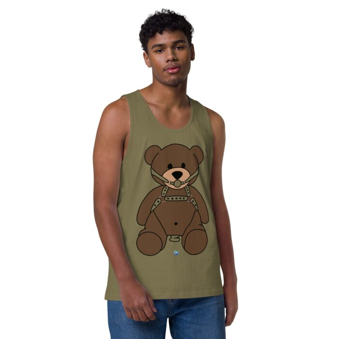 Men’s premium tank top - Gagged Teddy Bear (Butt Plug) - Image 26