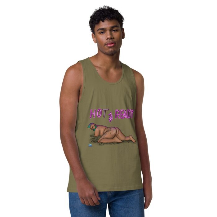 Men’s premium tank top - Hot and Ready - Image 25