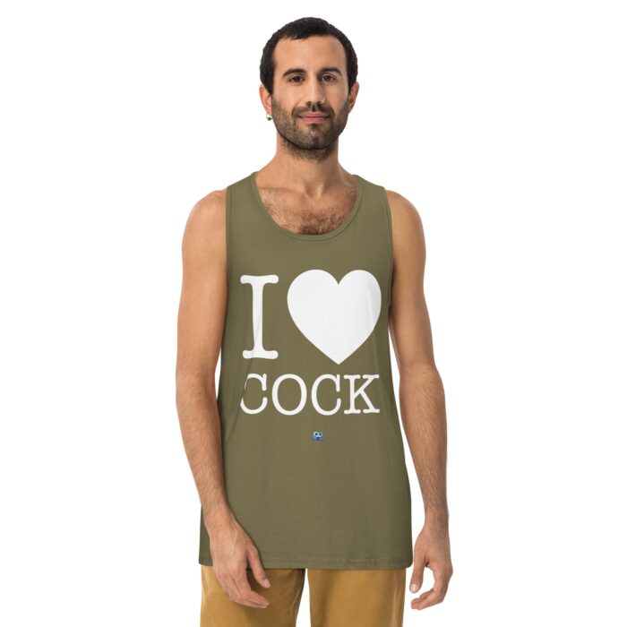 Men’s premium tank top - I Heart Cock - Image 13