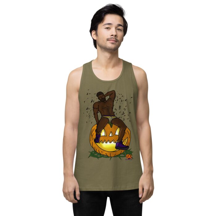 Men’s premium tank top - Jack O Lantern - Image 32
